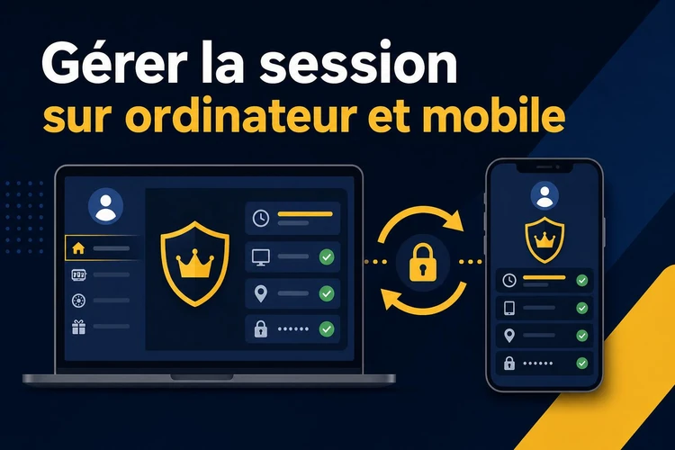 Gérer la session sur ordinateur et mobile