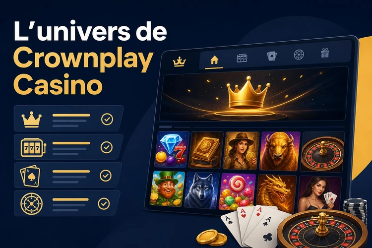 Découvrir l'univers de Crownplay Casino et ses prestations
