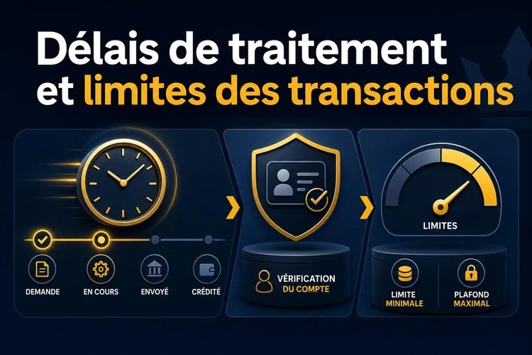 Délais de traitement et limites des transactions