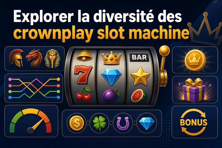 Explorer la diversité des crownplay slot machine