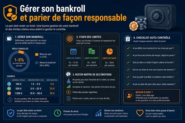 Gérer son bankroll et parier de façon responsable